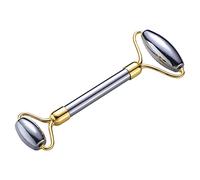 Ipetboom 2pièces Masseur De Visage Double Tête Pierre Pour Soin Peau Roller Anti-âge Pour Les Rides Outil De Beauté Doré