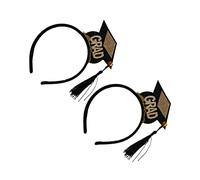 Ipetboom 2pièces Mini Tassel Hat Headband Accessoires De Fête Élégants Pour Graduation Bandeaux Pour Photos Et Événements Scolaires