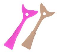 Ipetboom 2pièces Outil De Maquillage Pour Yeux Applicateur De Mascara Et De Paupières Silicone Pochoir Pour Eyeliner Accessoire Pratique Pour Maquillage Sans Bavure