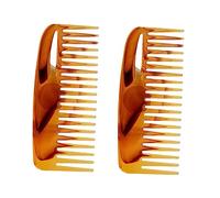 Ipetboom 2pièces Peigne à Cheveux Dent Large Style Rétro avec Insert pour Cheveux Outils de Coiffure