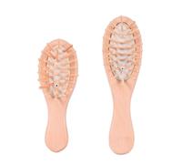 Ipetboom 2pièces Peigne à Coussin Air de Massage pour Démêler Cheveux avec Picots Bois Arrondis Soulage Fatigue et Stress pour Usage Domestique