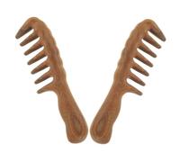 Ipetboom 2pièces Peigne Bois De Santal Pour Massage Et Corps Outil De Grattage Pour Visage Cou Yeux Et Relaxation