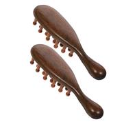 Ipetboom 2pièces Peigne de Massage du Chevelu Manuel Brosse Exfoliante pour Cheveux Outil de Massage pour Chevelu Sensible Anti-pellicules Usage Multiple