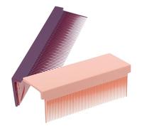 Ipetboom 2pièces Peigne Lissant pour Fer à Lisser Lot Peigne Amovible pour Cheveux Bouclés Accessoire de Coiffure Facile à Utiliser