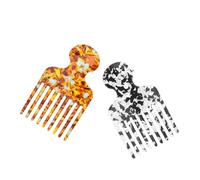 Ipetboom 2pièces Peigne Pour Cheveux Afro Bouclés Démêlage Et Coiffage Dents Larges Usage Salon Et Domicile Tresses Et Coloration Léger Et Pratique