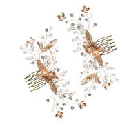 Ipetboom 2pièces Peignes Cheveux Décoratifs Pour Mariée Avec Perles Et Accessoires Coiffure Pour Femme Pinces Cheveux Demoiselle Honneur