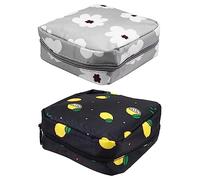 Ipetboom 2pièces Pochette De Rangement Portable pour Serviettes Hygiéniques Pouch De Soins à Main Multifonction pour Cartes De Crédit Et Accessoires Design Élégant Et Pratique