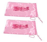 Ipetboom 2pièces Pochette pour Chaussons De Ballet Maille Respirante avec Cordon De Serrage Anti-Rayures Sac De Rangement pour Chaussures De Danse pour Et Femmes