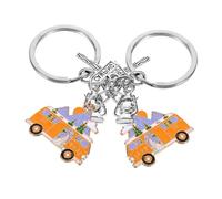 Ipetboom 2pièces Porte-clés Camping Car Voyage Couple Accessoire Sac Décoratif Sac à Main Caravane