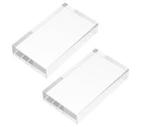 Ipetboom 2pièces Prisme Optique Verre Transparent Lentille pour Expériences de Physique Kit Expériences pour Collège avec Lentilles Convexes et Concaves