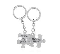 Ipetboom 2Pièces Puzzle De Pendentifs Suspendus Élégants Décoration Main Design Et Durable Pour Couples