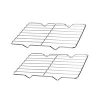 Ipetboom 2pièces Refroidissement pour Cuisson à Biscuits Barbecue Égouttage Huile Métal pour Pain Et Aliments