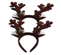 Ipetboom 2pièces Serre-tête De Noël De Cerf Décoration De Bandeau De Cheveux Accessoire De Fête Spécial Ornements De Bandeau
