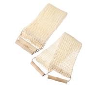 Ipetboom 2pièces Serviette De Gommage Exfoliante Sisal Avec Poignée Épurateur De Naturel Pour Nettoyage Profond Et Massage Relaxant