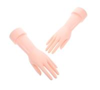 Ipetboom 2pièces Support De Bijoux Forme De Main Présentoir à Anneaux Support Délicat Pour Bijoux Accessoire De Vitrine Pour Montres Et Gants Couleur Peau