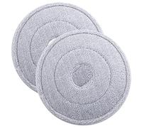 Ipetboom 2Pièces Vadrouille Ronde de Remplacement Lot de Têtes Absorbantes pour Nettoyage Sols Compatible avec Vadrouilles Classiques Douce et Non Abrasive