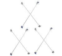 Ipetboom 3 Ensembles Aiguille En Collier Cliqueter Chemise Cravate À Pince Revers Épingle À Cravate Argentée Agrafe Pour Hommes Épingle À Cravate Homme Séjour En Col Cuivre 2 Pièces * 3