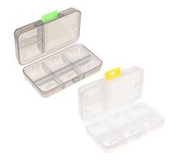 Ipetboom 3 Ensembles Cas Pilulier Quotidien Étui À Pilules Trousse À Pharmacie Portable Pilulier Hebdomadaire Depuis Accessoire Pour L'extérieur Pp Black 2 Pièces * 3