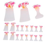 Ipetboom 3 Ensembles séparateur d'ongles pédicures autocollants ongles charmes sépare Coupe-ongles strass épandeurs d'orteil séparateurs d'orteils pour vernis à ongles Gel de silice rose