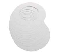 Ipetboom 3 Paquet de Coussinets de Protection en Papier Blanc pour Machine à Épiler à Cire 15,5X15,5 CM Design Dentelé Anti-Débordement pour Usage Professionnel