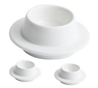 Ipetboom 3 pièces Assiettes à Dipping Céramique pour Huile Olive Bols à Sauce Compacts pour Condiments Soja et Vinaigre Design Volcanique Unique pour Familles et Restaurants