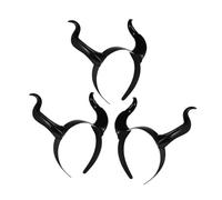 Ipetboom 3 Pièces Bandeau de Diable Réalistes Accessoires et Durables pour Cosplay Halloween Fêtes Costumées et Séances Photo Décoration Cheveux Originale