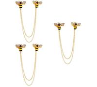 Ipetboom 3 Pièces Broche Broche Épingle à Nourrice Bijoux De Bal Pour Les Femmes Broche D'abeille Accessoires De Costume Pour Hommes Broche Pour Costume Homme Alliage