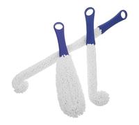 Ipetboom 3 pièces Brosse de Nettoyage pour Verres à Vin et Décanteurs Lot de Brossettes Flexibles pour Gobelets Flûtes et Bouteilles Poils Doux pour Nettoyage Profondeur des Verres et