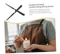 Ipetboom 3 pièces Candle Wick Dipper Set Acier Inoxydable Noir Torsadé Outil Extincteur de Flamme pour Bougies Entretien Facile et Sécurisé pour Décoration Maison et Fêtes