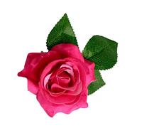 Ipetboom 3 Pièces Clip à cheveux rose simulation hairpin barrette épingle à cheveux rose pour fille accessoires de cheveux de fleurs Épingle à cheveux des fleurs broche fleur en tissu rouge