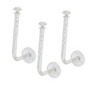 Ipetboom 3 pièces Crochet Mural pour Rangement de Bandeaux et Chouchous Support Mural Sans Perçage pour Accessoires de Cheveux Organisateur Pratique et Compact