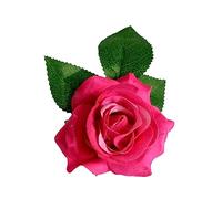 Ipetboom 3 Pièces décoration de cheveux roses hairpin barrette hair topper hair charms broche rose floral épingle à cheveux rose pour fille épingle à cheveux de simulation de fleur rouge