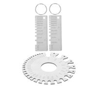 Ipetboom 3 pièces Jauge Épaisseur Métal Inox Outil de Mesure Compact Portable pour Soudure et Tôlerie