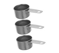 Ipetboom 3 pièces Lot de Coupelles à Sauce Acier Inoxydable Bols à Condiments Robusts Burr Tasses Mesureuses Légères pour Sauce Soja et Steak Adaptées Familles et Restaurants