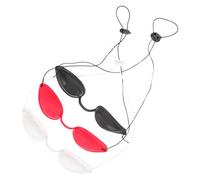 Ipetboom 3 Pièces Lunettes De Réglables Pour Yeux Masque Occultant Soleil Plage Pours Yeux