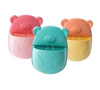 Ipetboom 3 pièces Organisateur Mural avec Porte Peigne et Rangement Cosmétique Étagères Murales sans Perçage pour Salle de Bain Support Polyvalent pour Accessoires Rangement Pratique et