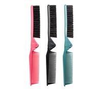 Ipetboom 3 Pièces Peigne Pliable Double Face Compact pour Voyage Peigne de Poche Portable Plastique Coiffage Rapide pour Hommes et Femmes de Couleurs Mode