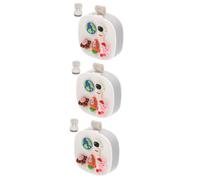 Ipetboom 3 Pièces pilulier portatif joli pilulier piluliers pour mignon récipient petit pilulier portable cas de pilules pilulier quotidien mini pilulier pp blanche