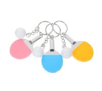 Ipetboom 3 Pièces Porte-clés Tennis de Table pour Femmes Pendentifs Balle Sportive et Décoratifs Accessoires pour Sac ou Clé