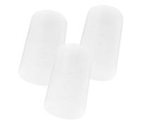 Ipetboom 3 pièces Pot Pinceaux Maquillage avec Couvercle Réglable Plastique Étanche et Anti-poussière Organiseur de Pinceaux de Voyage pour Rangement Bureau ou Trousse