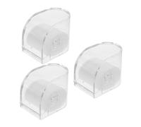 Ipetboom 3 Pièces présentoir à Bijoux malette Rangement Étui de Montre Transparent Regarder Un Rack d'affichage