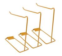 Ipetboom 3 Pièces Présentoir Nail Color Chart Holder Doré Support Stable pour Échantillons de Vernis Gel et Manucure Rack Professionnel pour Salon de Beauté