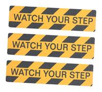 Ipetboom 3 pièces Ruban Antidérapant Watch Your Step Avertissement de Sécurité pour Sol Autocollants de Précaution pour Escaliers et Zones à