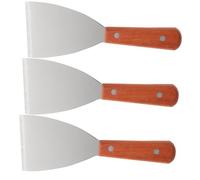 Ipetboom 3 pièces Spatules Acier Inoxydable de Outils de Cuisine Multifonctionnels pour Barbecue et Pâtisserie Spatule Triangulaire pour Steak et Plus