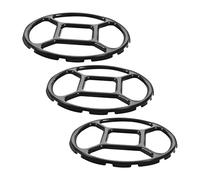 Ipetboom 3 pièces Support Dérapant Émail pour Gazinière Anneaux Wok Multifonctions Réducteur de Brûleur pour Petit Pot Accessoire Cuisine Compatible Gaz