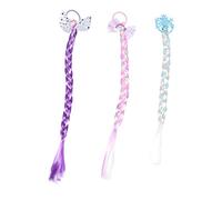 Ipetboom 3 Pièces Tresses Colorées Pour Perruques Et Coiffures Garçon Fille Lot De Nattes Décoratives Pour Cheveux Garçon Fille Design Léger Et Facile à Porter