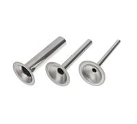 Ipetboom 3 Pièces Tubes Acier Inoxydable pour Machine à Saucisse Kit de Remplissage pour Hachoir à Viande Entonnoir de Remplissage Adapté Aux Viandes Hachées