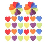 Ipetboom 30 Marqueurs de Sol en Nylon de Cœur, 30 Pièces, Couleurs Variées, Flexibles et Faciles à Utiliser, pour Jeux et Apprentissage Précoce