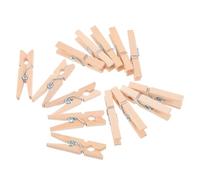 Ipetboom 30 pièces Mini Pinces à Linge Naturel Clips Photo Multifonctionnels pour Décoration Bricolage et Messages