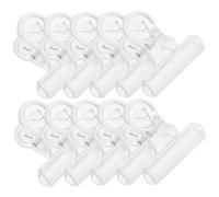 Ipetboom 30 Pièces Pince à Extension D'ongle en Plastique Transparent, Outil Pratique pour Nail Art, Facile à Stocker, pour Manucures et Filles